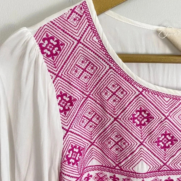 Savanna Jane Purple Embroidered Boho Chic Top - Picture 6 of 10